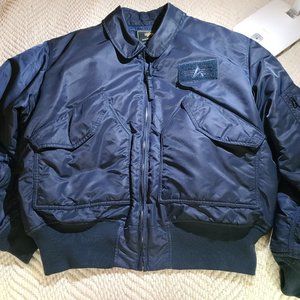 Mens  Alpha Industries XL Bomber/Flight jacket in Replica Blue NICE!